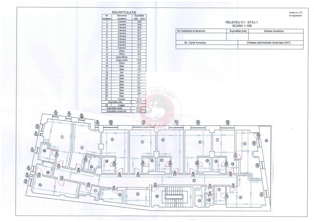 Plevnei I Imobil S+P+M+7E I 3058mp I 42 camere I B10544 - foto 13