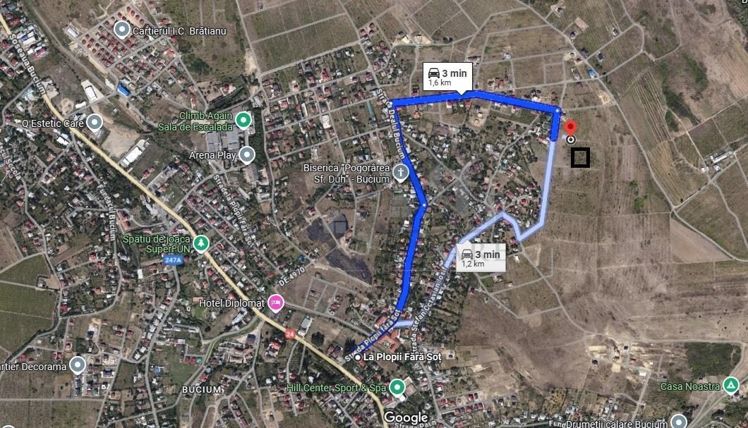 Bucium str Teascului lot 500mp intravilan  utilitati aproape - Iasi