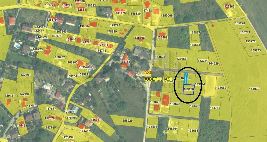 Bucium str Teascului lot 500mp intravilan  utilitati aproape - foto 2