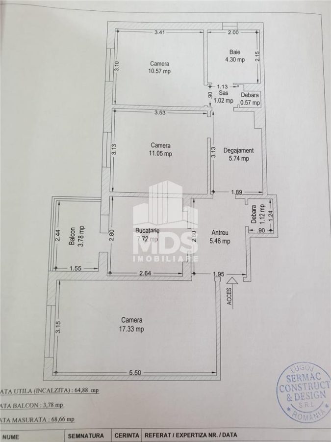 Lux linga Mall 3 camere decomandat cu centrala proprie - foto 8