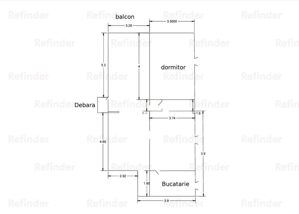 apartament 3 camere Piata Muncii, la 1 minut de gura de metrou, 90mp utili ,etaj 5/8, vedere spate, centrala proprie, lift, amenajat. - foto 17