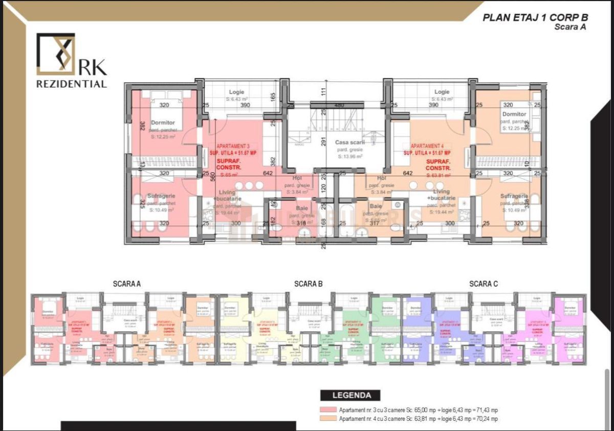 COMISION 0% !!! Apartamente 2 si 3 camere, zona Branduselor - foto 4