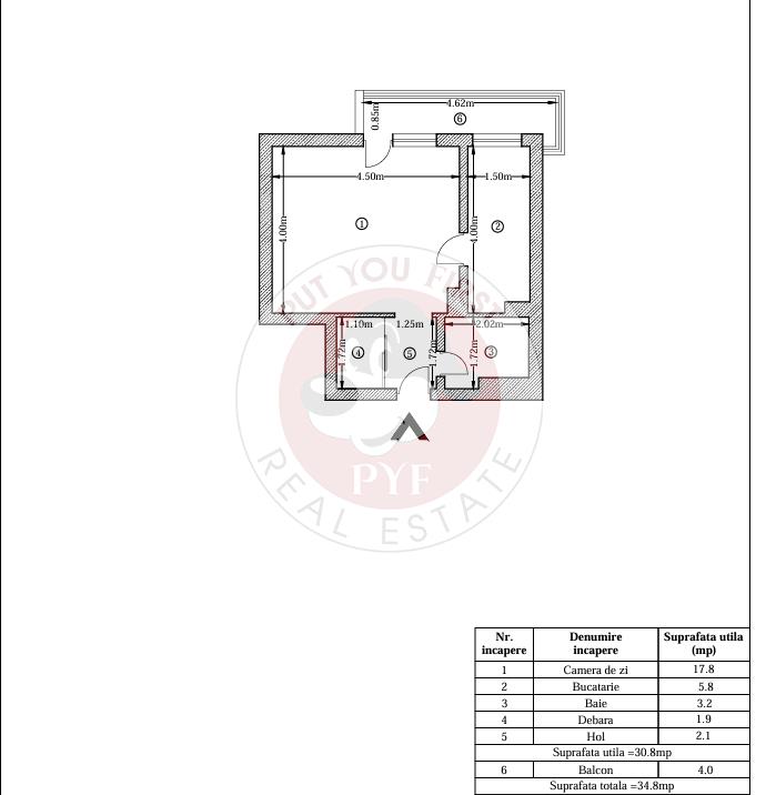 Metrou Titan | Garsoniera | Decomandat | 35mp | B11020 - foto 8