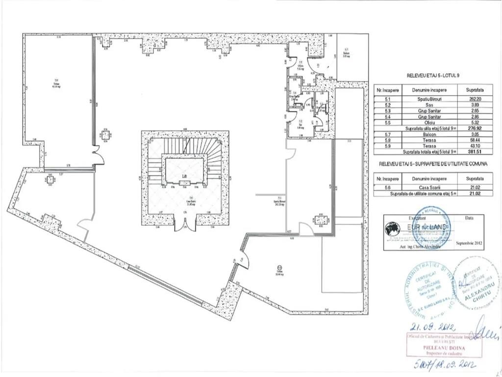 Spatiu de birouri clasa A - Piata Charles de Gaulle - 300 mp, Terase - foto 9
