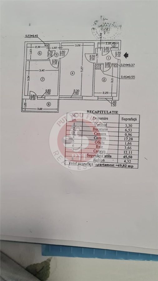 Piata Trapezului | Apartament 2 camere | 50mp | semidecomandat | B8450 - foto 5