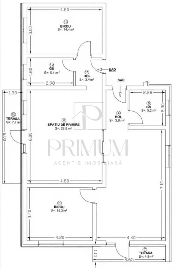 DUMBRAVITA - Apartament SAD/locuibil - 4 CAM - 104MP - PARTER - 4 LOCURI PARCARE - 2 TERASE| - foto 5