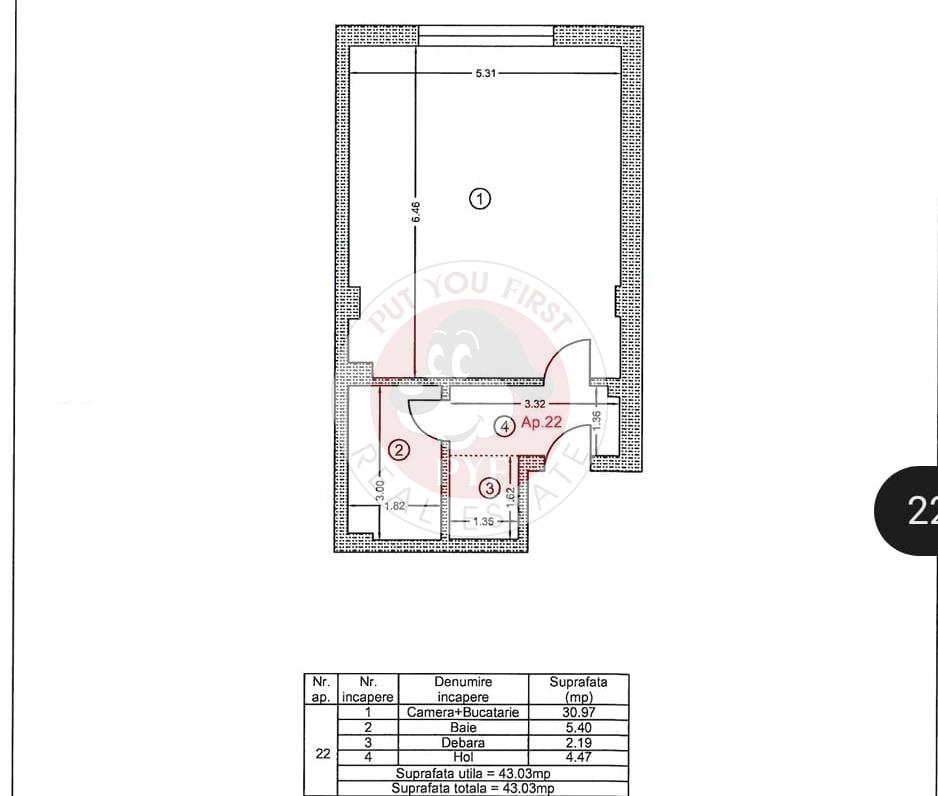Giulesti | Garsoniera | Decomandat | 43mp | B11540 - foto 7