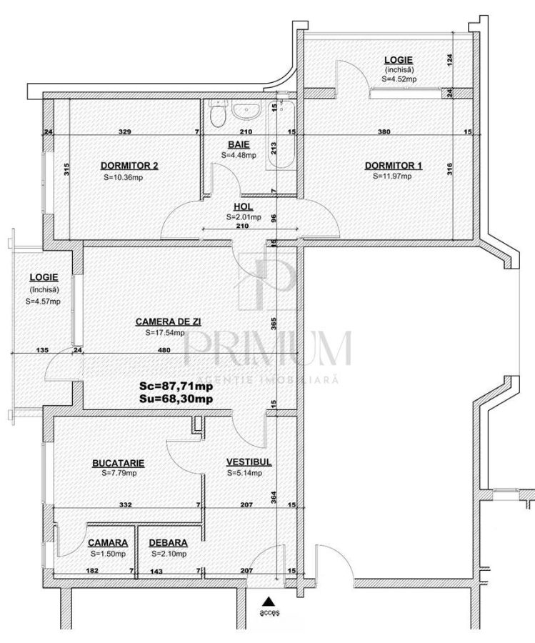 CENTRAL - 3 CAM - CENTRALA/A.C - 2 BALCOANE - BOXA - ANVELOPAT - ZONA DE INTERES - foto 12