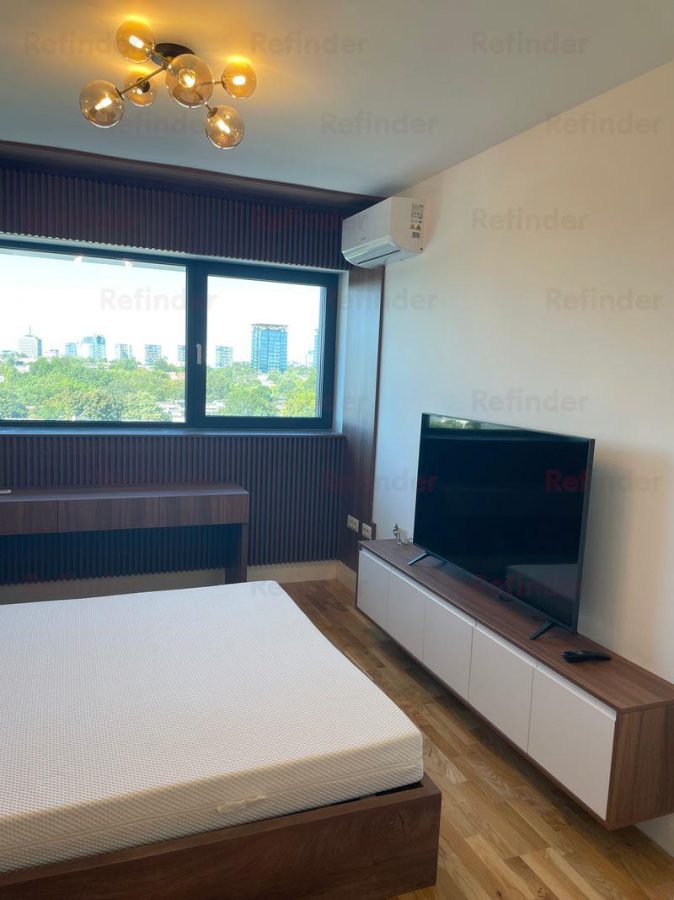 vanzare apartament lux 2 camere | Barbu Vacarescu | 60mp utili | etaj 7 | mobilat, utilat, loc parcare subteran | - foto 3