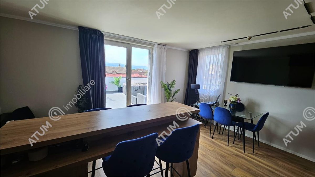 Penthouse cu 2 camere terasa 2 locuri parcare zona Turnisor din Sibiu - foto 3