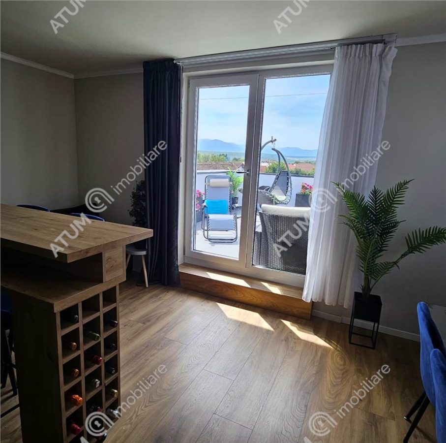 Penthouse cu 2 camere terasa 2 locuri parcare zona Turnisor din Sibiu - foto 7