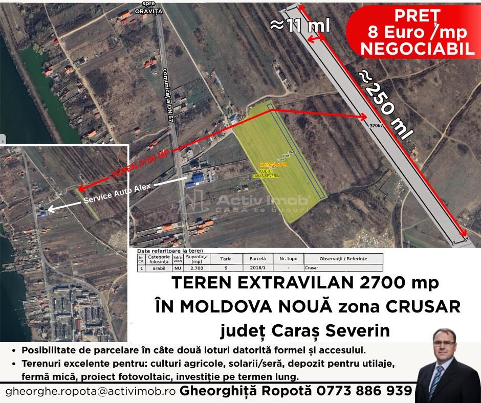 2 Terenuri Extravilan Moldova Noua â€“ Parcelabile - foto 2