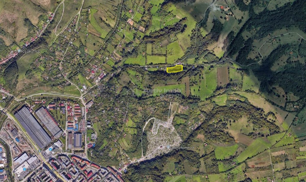 Resita, Teren Drept Intravilan, Langa Prau si Drum, Parcelabil, 4500 Mp., 15 Euro/Mp., Renk - foto 3