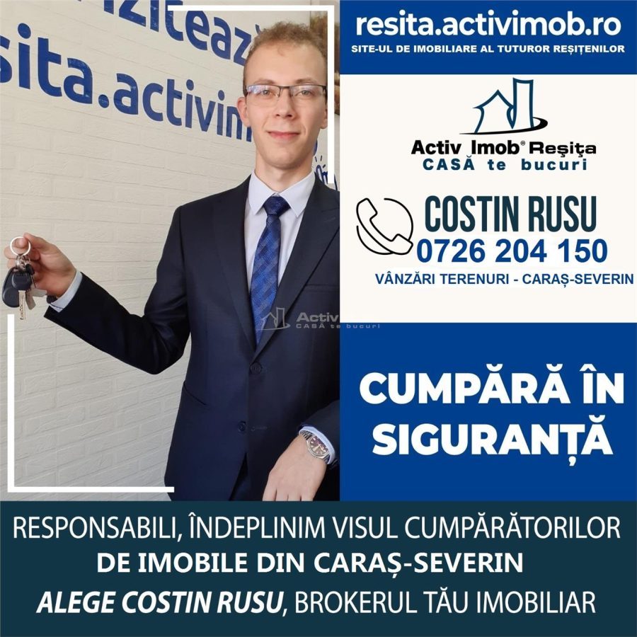 Resita, Teren Drept Intravilan, Langa Prau si Drum, 1308 Mp., 15 Euro/Mp., Renk - foto 4