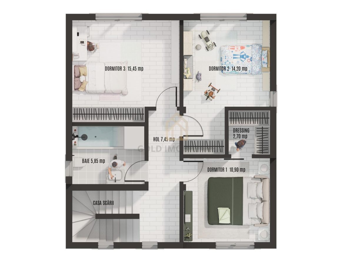 Teren de vânzare parcele 500 mp cu proiect de casa P+1 aprobat - foto 5