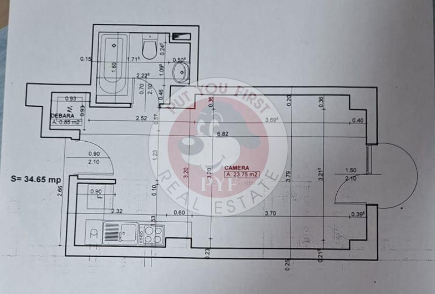Teius | Garsoniera | 36mp | Decomandata | B12602 - 