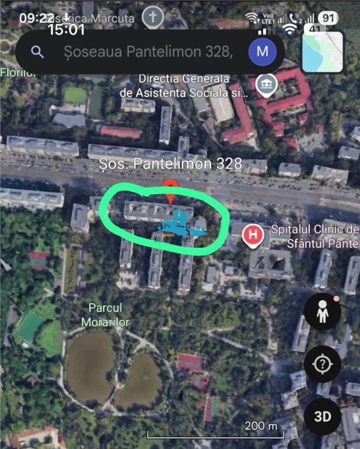 Vanzare garsoniera Pantelimon, Morarilor, cu chirias, vedere parc,bloc fara risc - foto 11