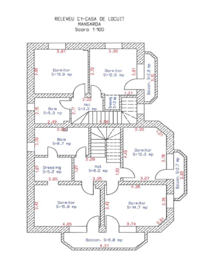Casa individuala 8 camere 2 garaje 500 mp teren zona Selimbar - foto 12