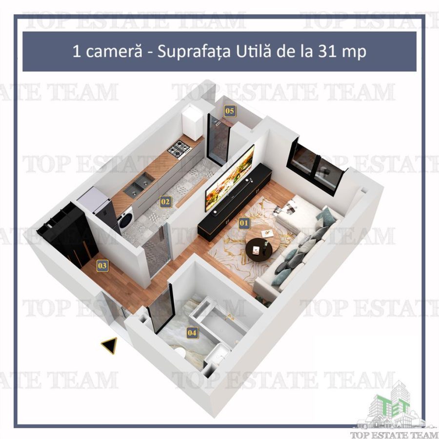 Promotie de PASTE! Studiou cu finisaje premium si mobila de bucatarie inclusa, in Militari Residence. - foto 2