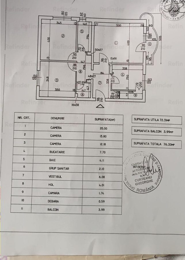 vanzare apartament 3 camere | Unirii-Emil Botta | bloc 1991 reabilitat | etaj 2/8 | 76mp utili | decomandat | renovat | mobilat | - foto 9
