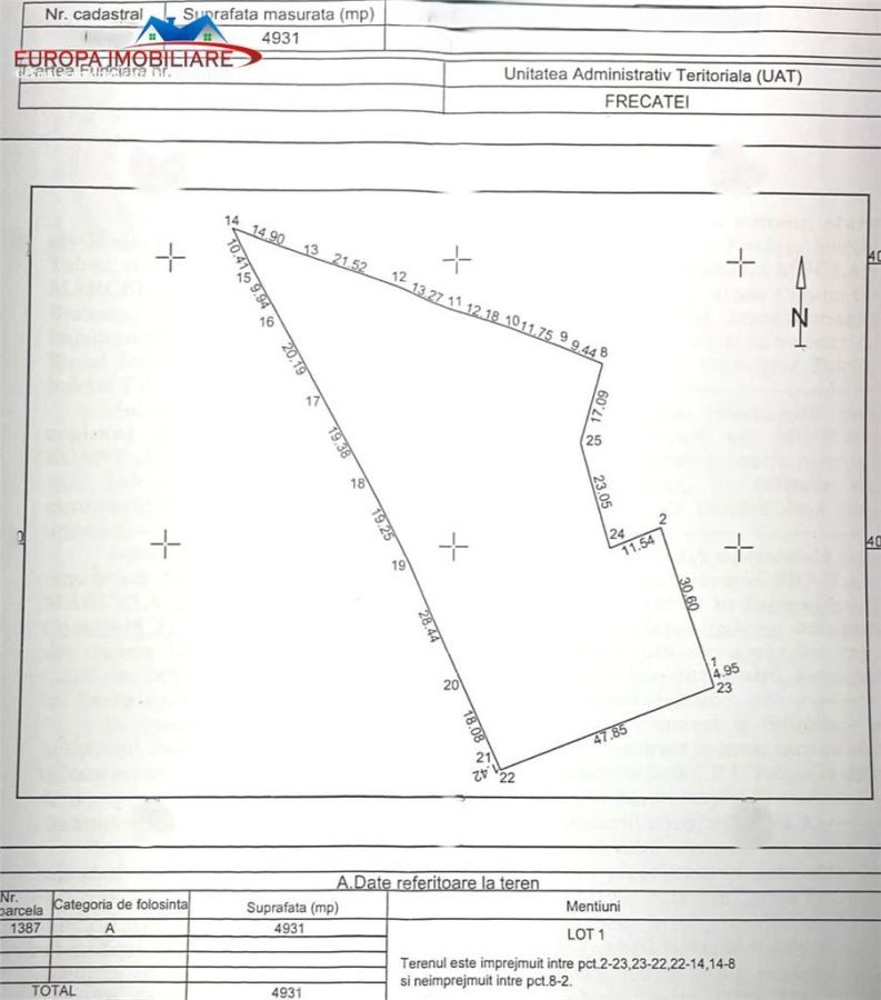 Teren de vanzare in Frecatei Tulcea - foto 3