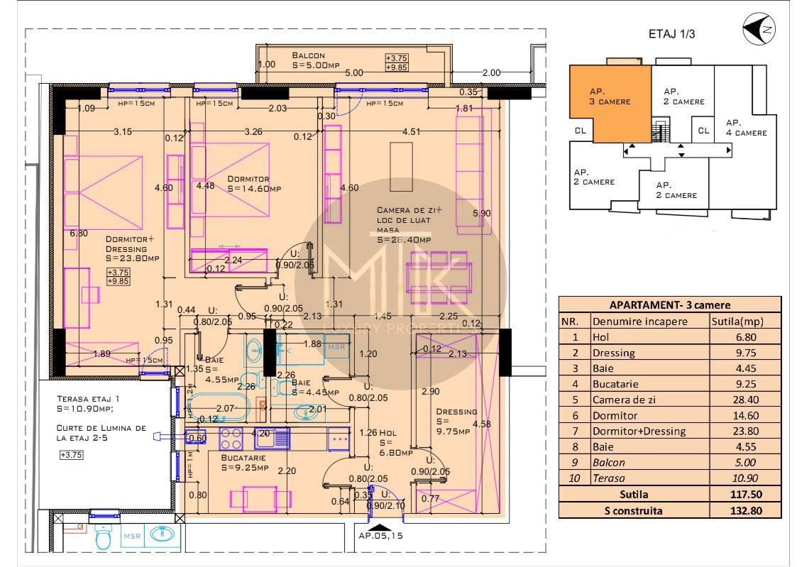 Apartament LUX 3 camere | finisaje premium | AVIATIEI - Blvd. Aerogarii | Bloc nou 2025 - foto 7