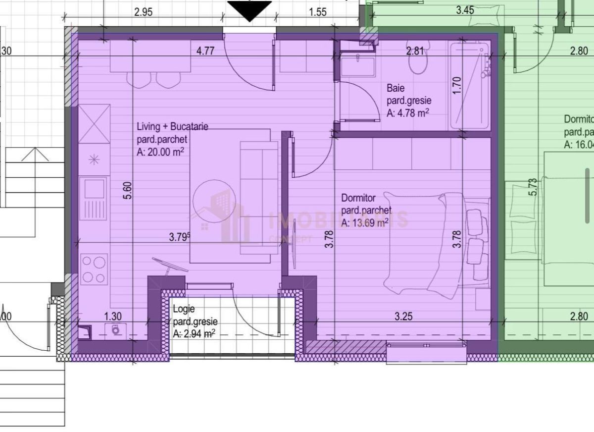 Apartament 2 camere, zona Centru Vechi - foto 4