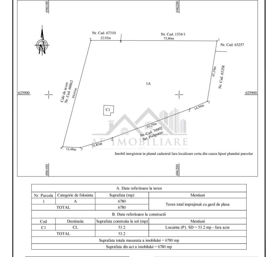 Hlincea str Podgoriei TEREN 6780mp intravilan dezvoltare imobiliara - foto 5