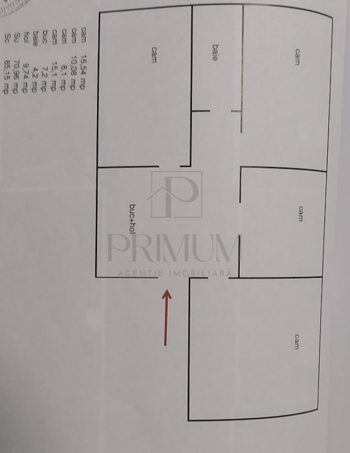 LIPOVEI | 4 CAM | DECOMANDAT | ANVELOPAT | CENTRALA | ET.3 | RENOVAT| - foto 7