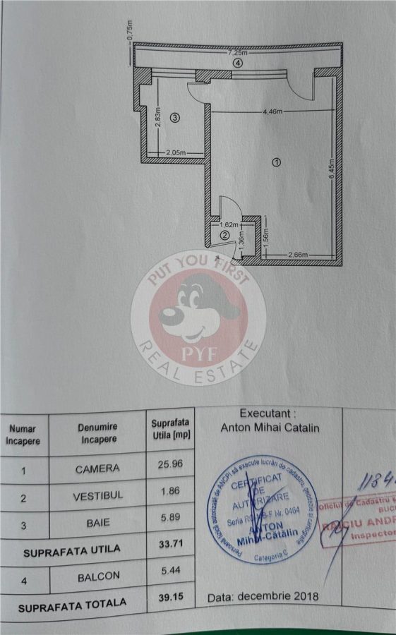 Hotel Minerva | Studio | 39mp | Decomandat | U2 | B12945 - foto 8