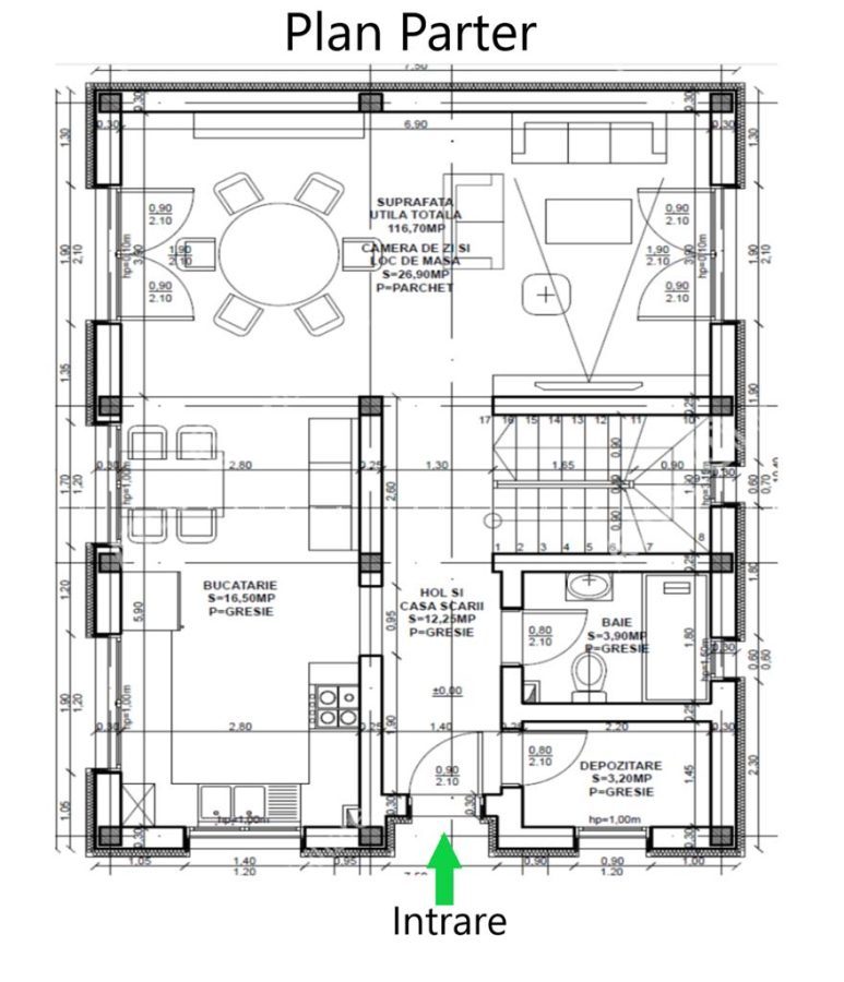 Casa individuala 4 camere 2 bai teren 300 mp zona Sura Mica Sibiu - foto 9