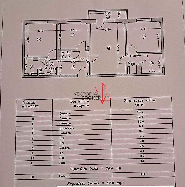 3 camere semidecomandat, an 1978 Biserica Capra Pantelimon - foto 9