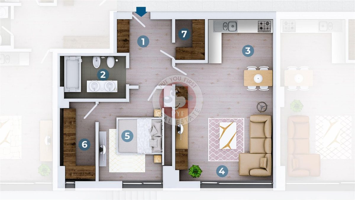 Parc Verdi | 2 camere | lux | 88mp | Constructie noua | B12969 - foto 13