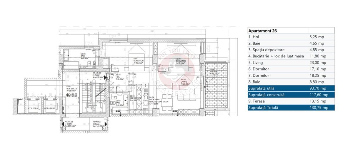 Parc Verdi | 3 camere | lux | 131mp | Constructie noua | B12980 - foto 17