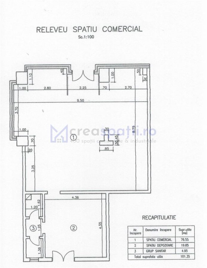 Spatiu comercial semicentru spre aeroport, 101mp - foto 7