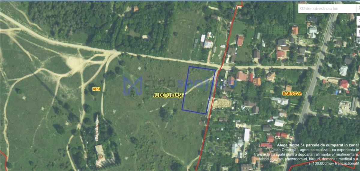 Teren pe platou Bucium, construibil, 4000mp - 