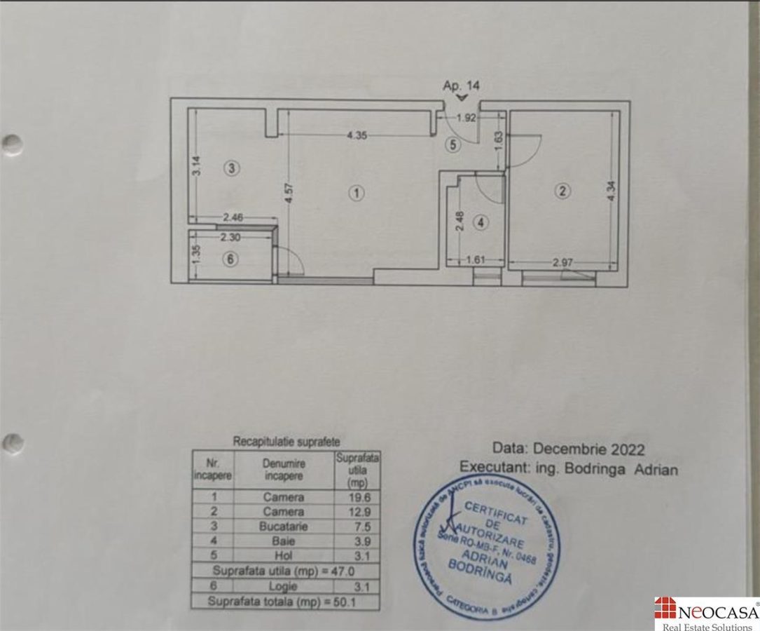 APARTAMENT 2 CAMERE LUMINOS / MOBILAT, UTILAT / BANEASA - foto 10