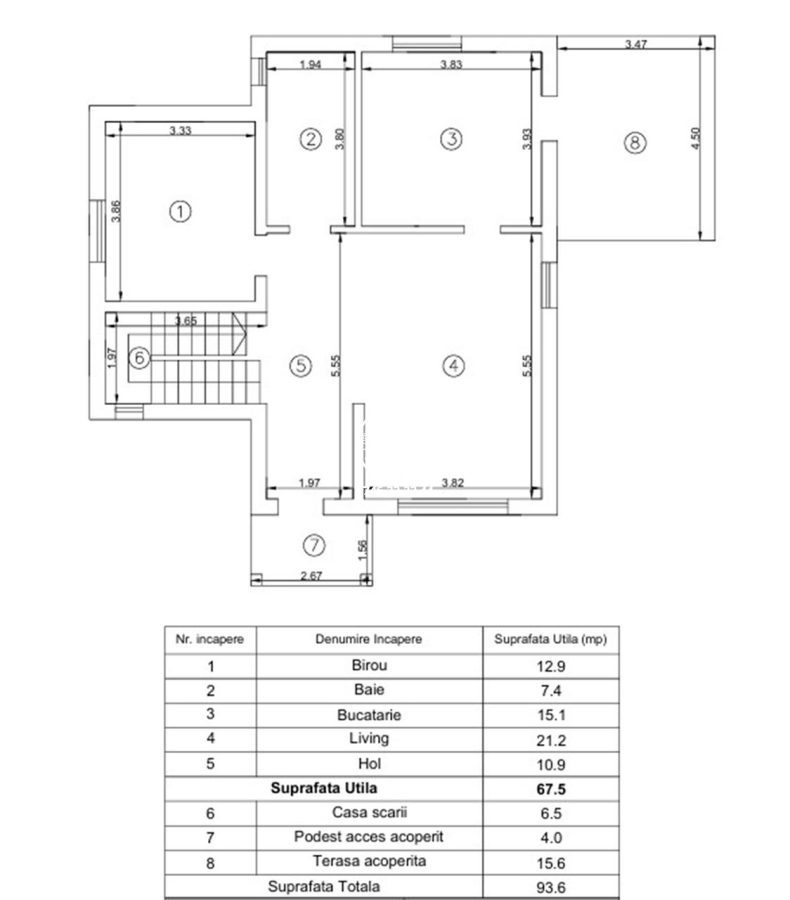 Vila 5 camere , D+P+1E , 775mp teren,langa padure - Valea Lupului , Iasi - foto 4