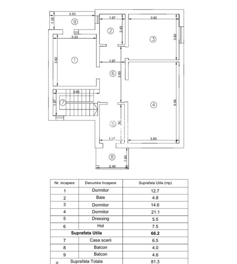 Vila 5 camere , D+P+1E , 775mp teren,langa padure - Valea Lupului , Iasi - foto 5