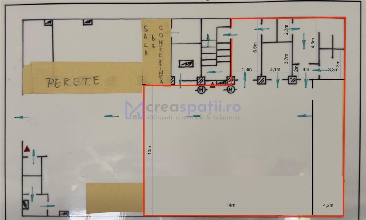 Spatiu birouri, medical, sport, de la 150mp la 302mp, zona Rompetrol Canta - foto 8