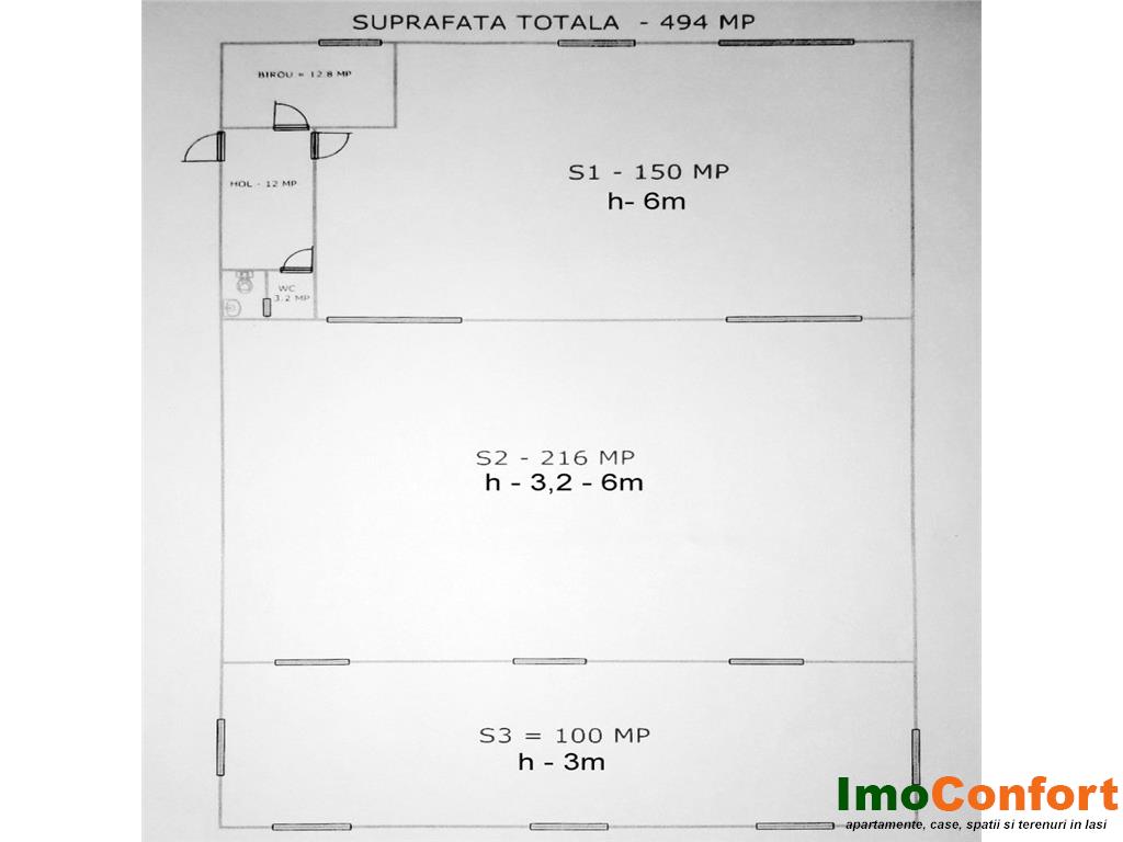 494mp spatiu de depozitare - productie in zona industriala - foto 2