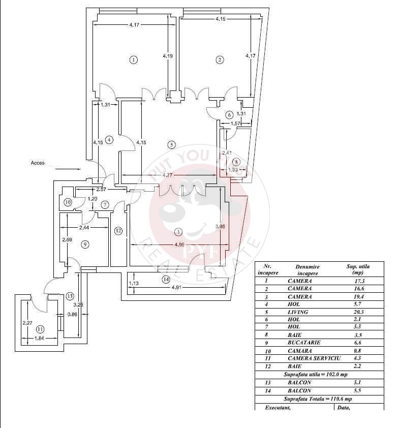 Cismigiu | 4 camere | RS2 | Decomandat | 111mp | B13044 - foto 7