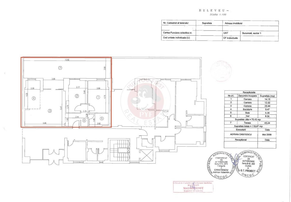 Sevastopol | 3 camere | Bloc 2009 | Decomandat | 119mp | B13042 - foto 9