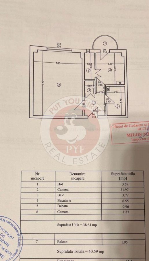 Panduri | Garsoniera | Decomandata | 41mp | B13051 - foto 7