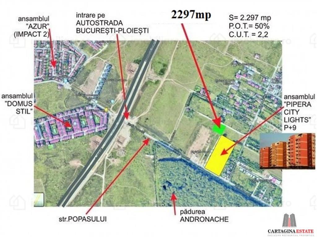 Teren dezvoltare 2297mp - Pipera / Popasului - foto 2