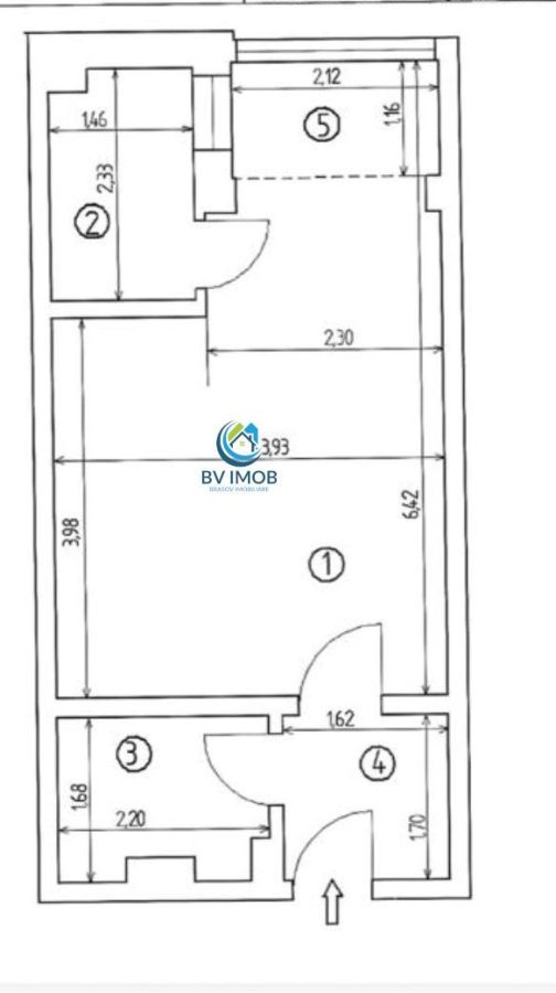Vanzare garsoniera, zonaTractorul, etajul 1, insorita - foto 2