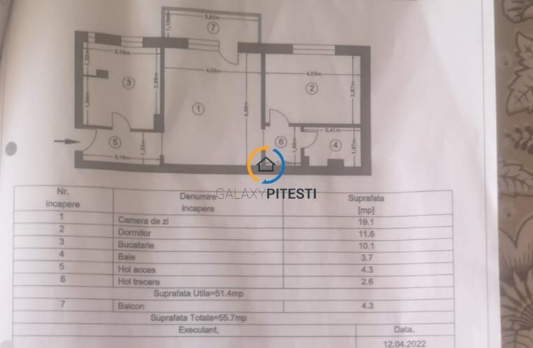 Vanzare apartament 2 camere Prundu - 