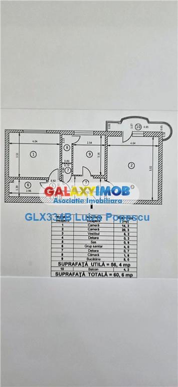 Apartament 2 camere 13 SEPTEMBRIE-DRUMUL SARII et 5|8, decomandat 60mp - foto 7