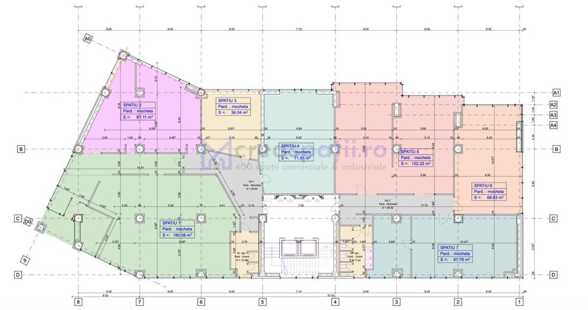 Spatiu birouri, OS sau 2 camere, 81mp, Tudor Center - foto 7