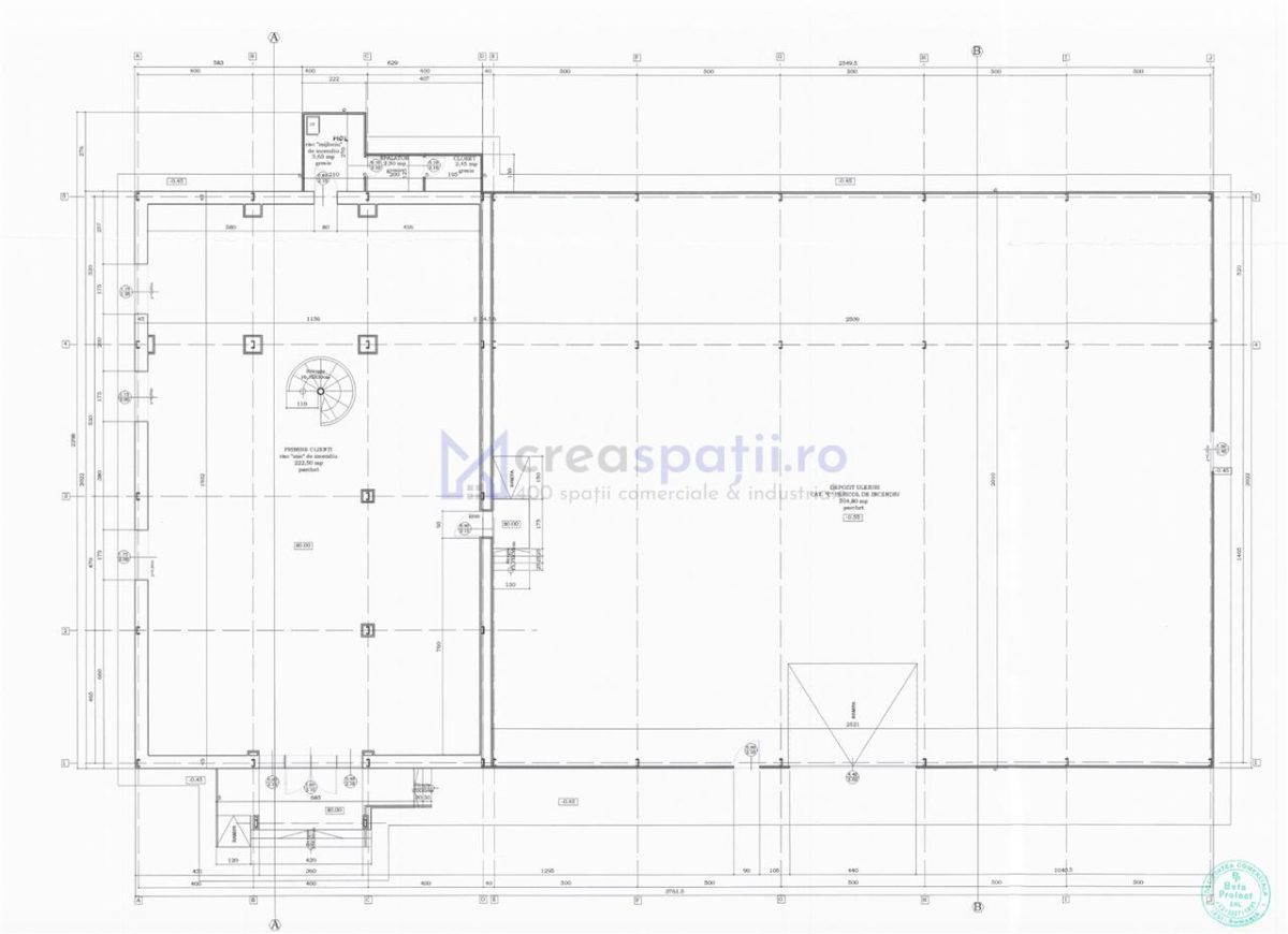 Showroom 330mp, rond Mall Moldova - foto 7